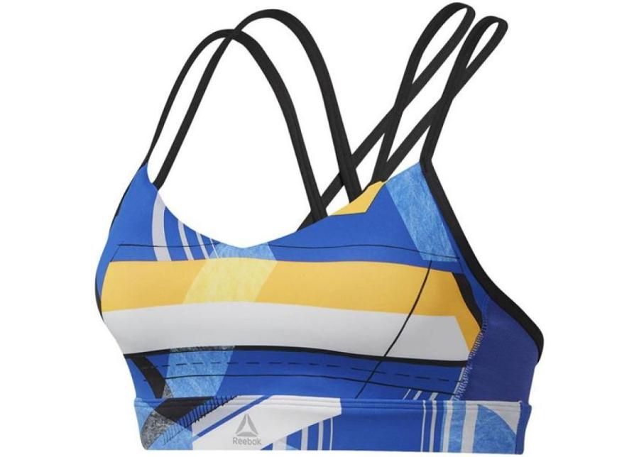 Naiste spordirinnahoidja Reebok Hero Strappy Padded Bra VortaStripe W DU4097 suurendatud