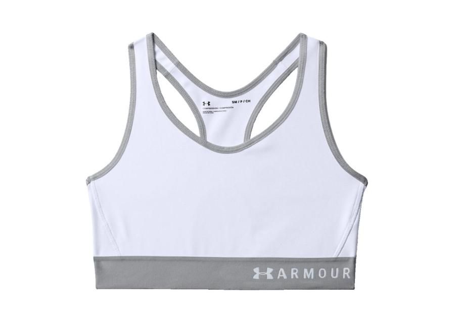Naiste spordirinnahoidja Under Armour Mid Keyhole W 1307196-100 suurendatud