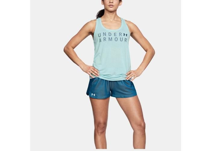 Naiste treeningmaika Under Armour Tborne Train Grph Twist Tank W 1309893-703 suurendatud