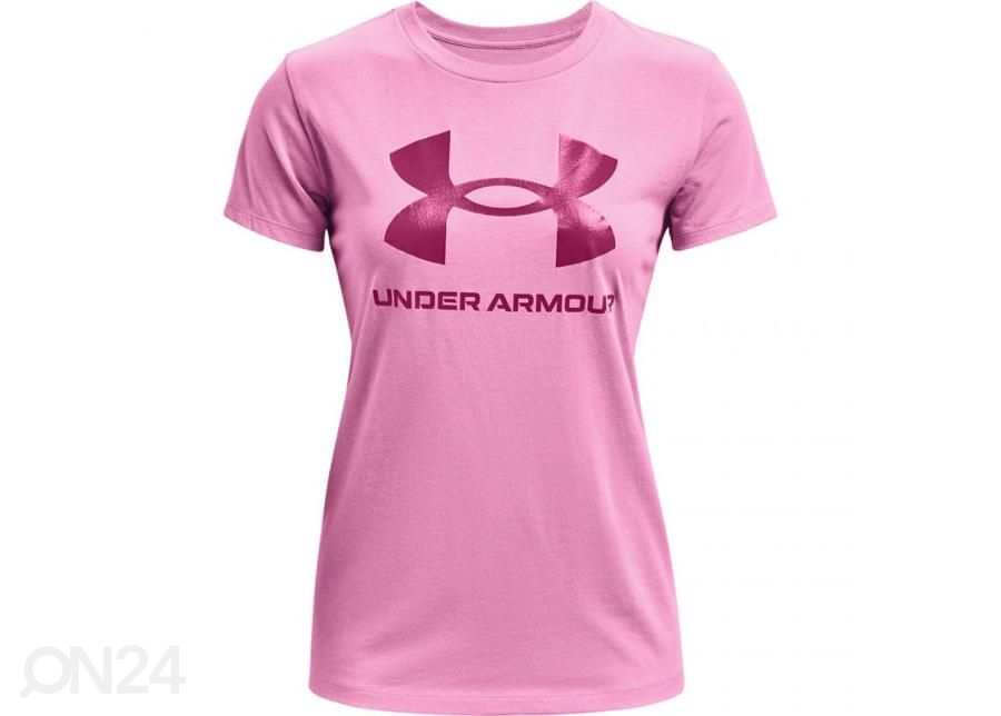 Naiste treeningsärk Under Armour Live Sportstyle Graphic SSC suurendatud