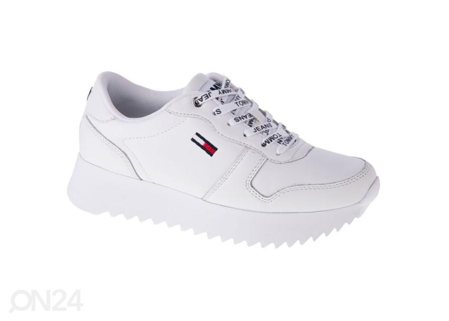 Naiste vabaajajalatsid Tommy Hilfiger High Cleated Leather W suurendatud
