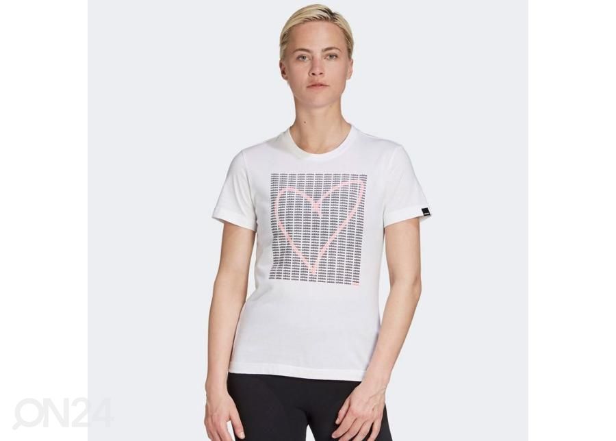 Naiste vabaajasärk Adidas Adi Heart T W GD4996 suurendatud