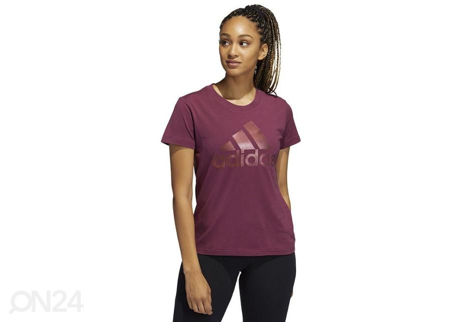 Naiste vabaajasärk Adidas Holiday Graphic Tee suurendatud