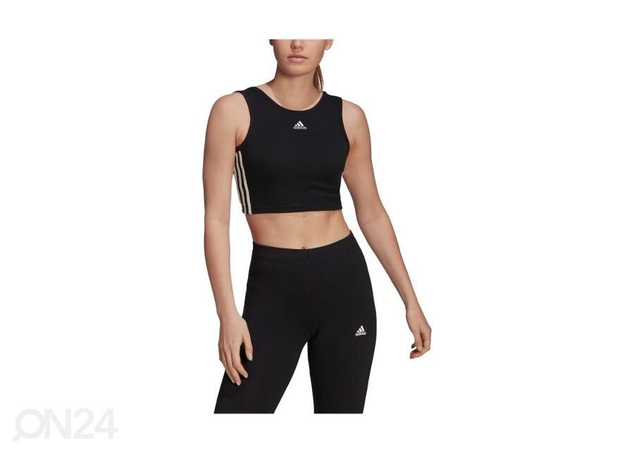 Naiste vabaajasärk Adidas WMNS Essentials Crop suurendatud