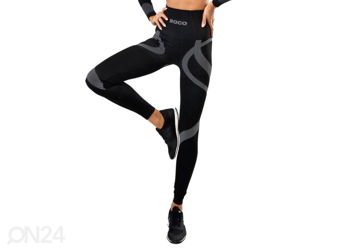 Naiste vormivad retuusid Boco Wear Black Warrior must XS/S suurendatud