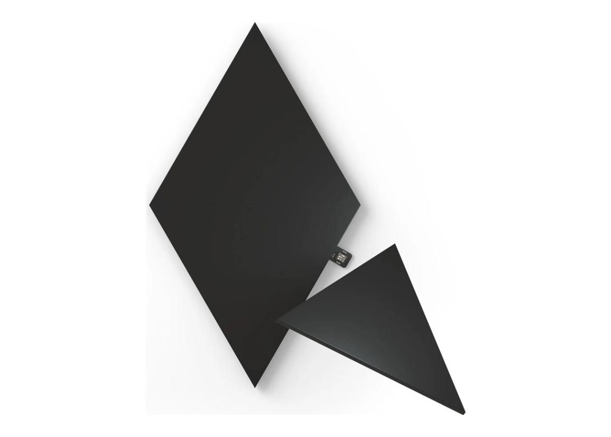 Nanoleaf Shapes Black Triangles laienduskomplekt (3 paneeli), must suurendatud
