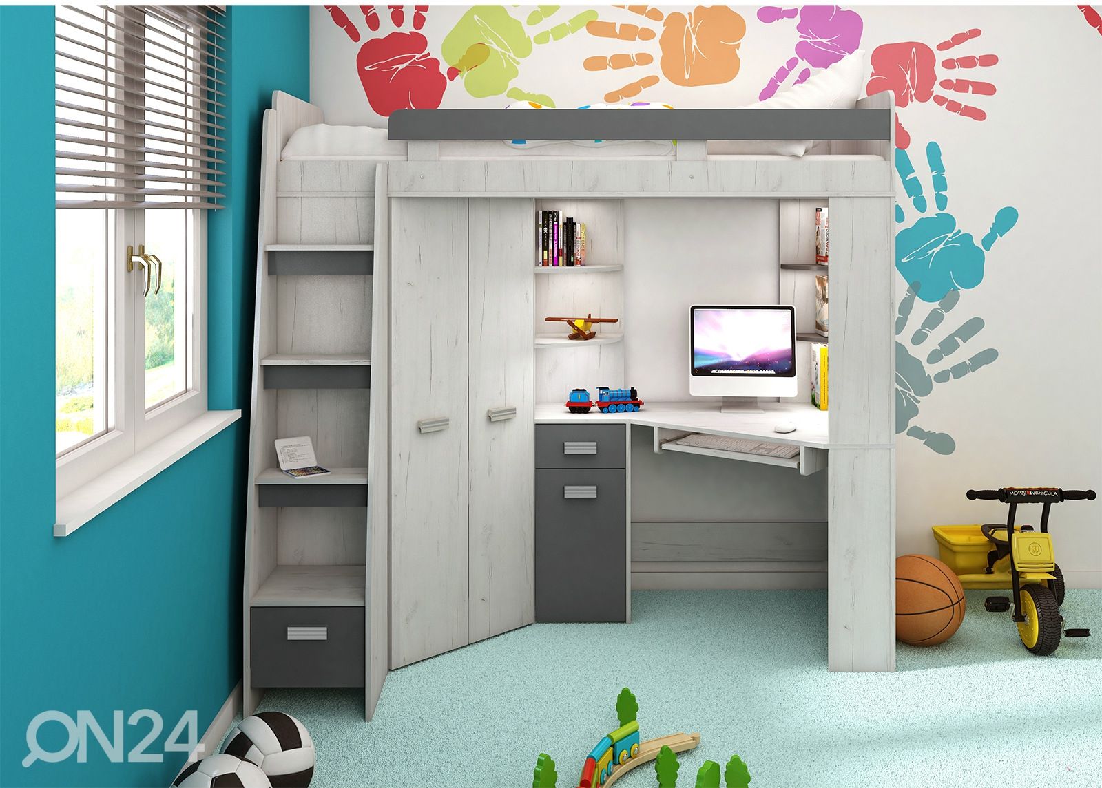 Narivoodi lauaga 80x200 cm suurendatud