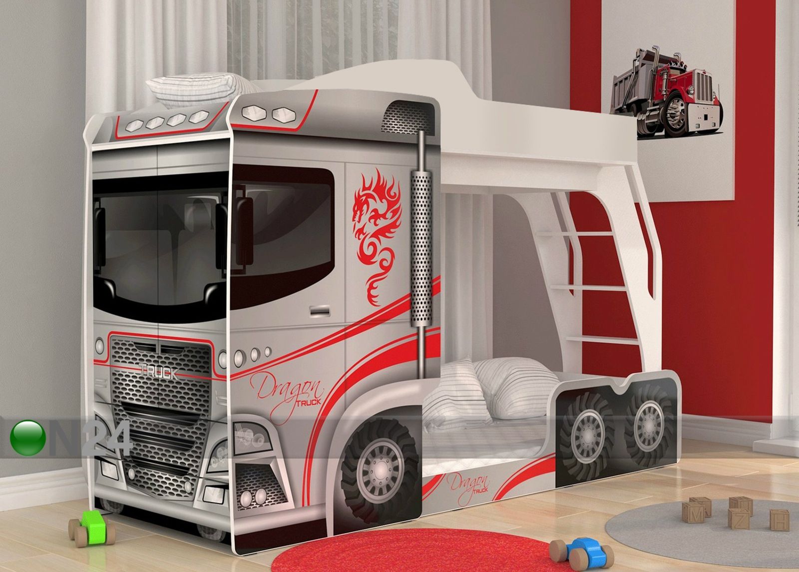 Narivoodi Mega Truck 80x190 cm suurendatud