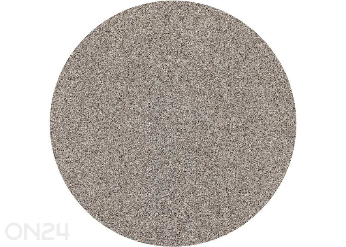 Narma kräsuline tuftingvaip Sweet™ beige ümar Ø 133 cm suurendatud