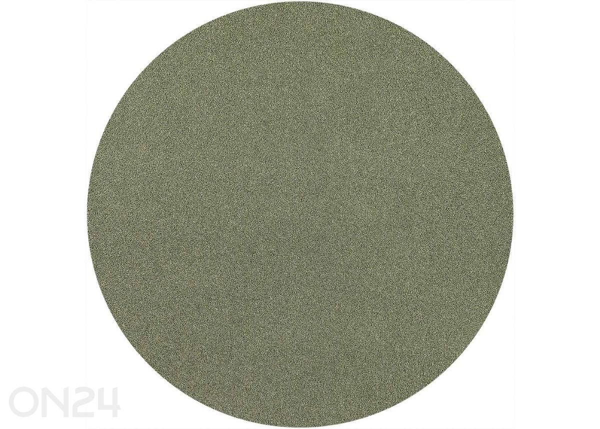 Narma kräsuline tuftingvaip Sweet™ green ümar Ø 133 cm suurendatud