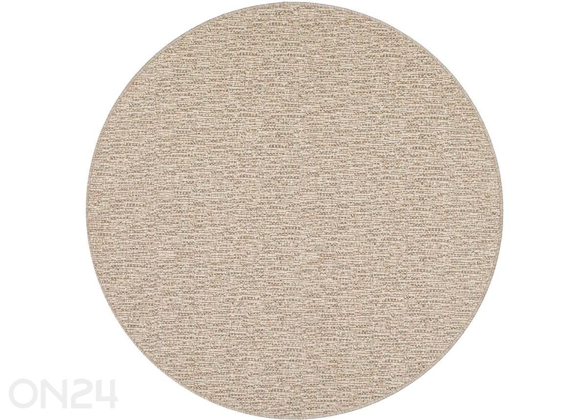 Narma madalsidusvaip Tirol™ beige ümar Ø 160 cm suurendatud