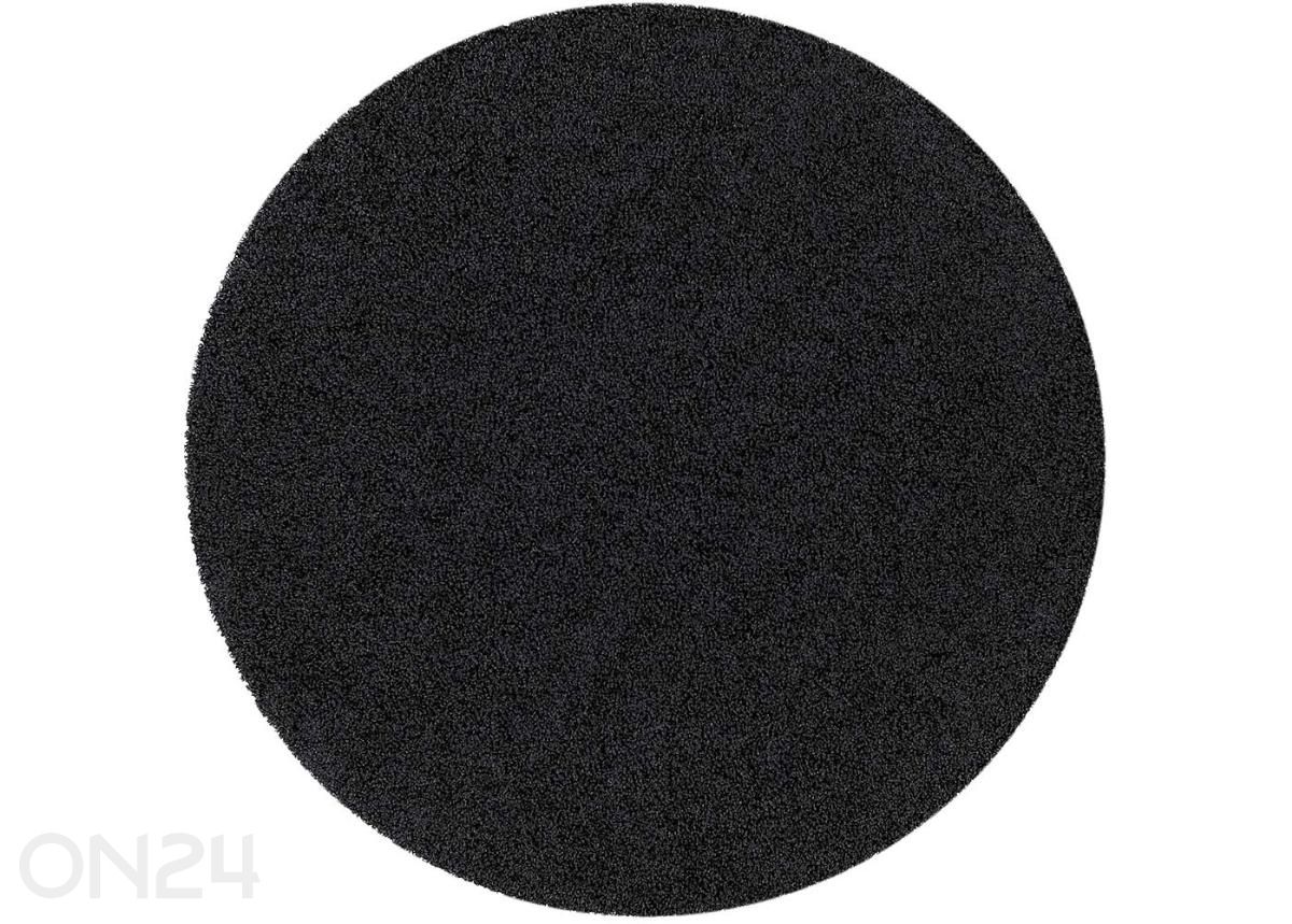 Narma pikakarvaline vaip Spice™ black ümar Ø 133 cm suurendatud