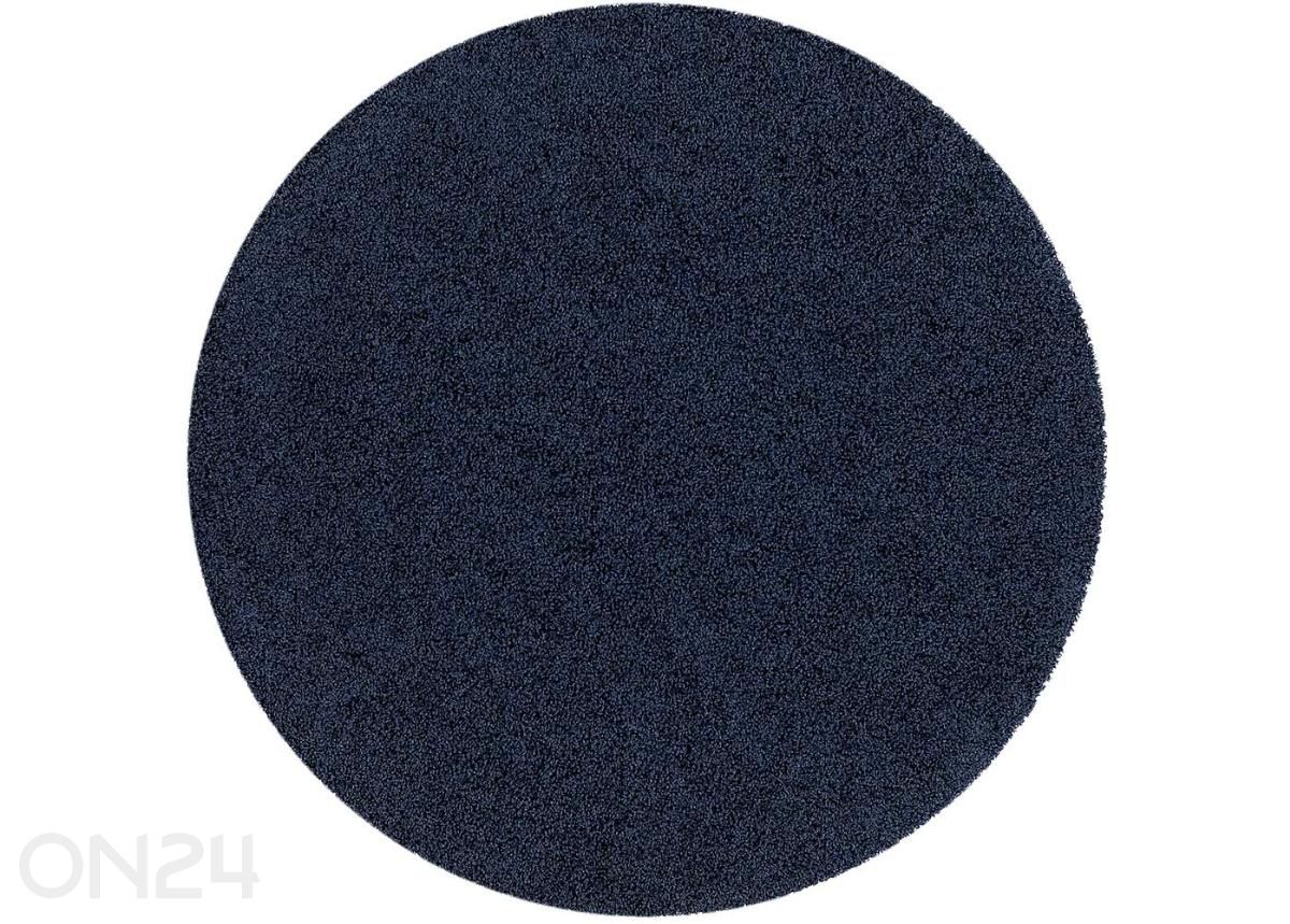 Narma pikakarvaline vaip Spice™ navy ümar Ø 200 cm suurendatud