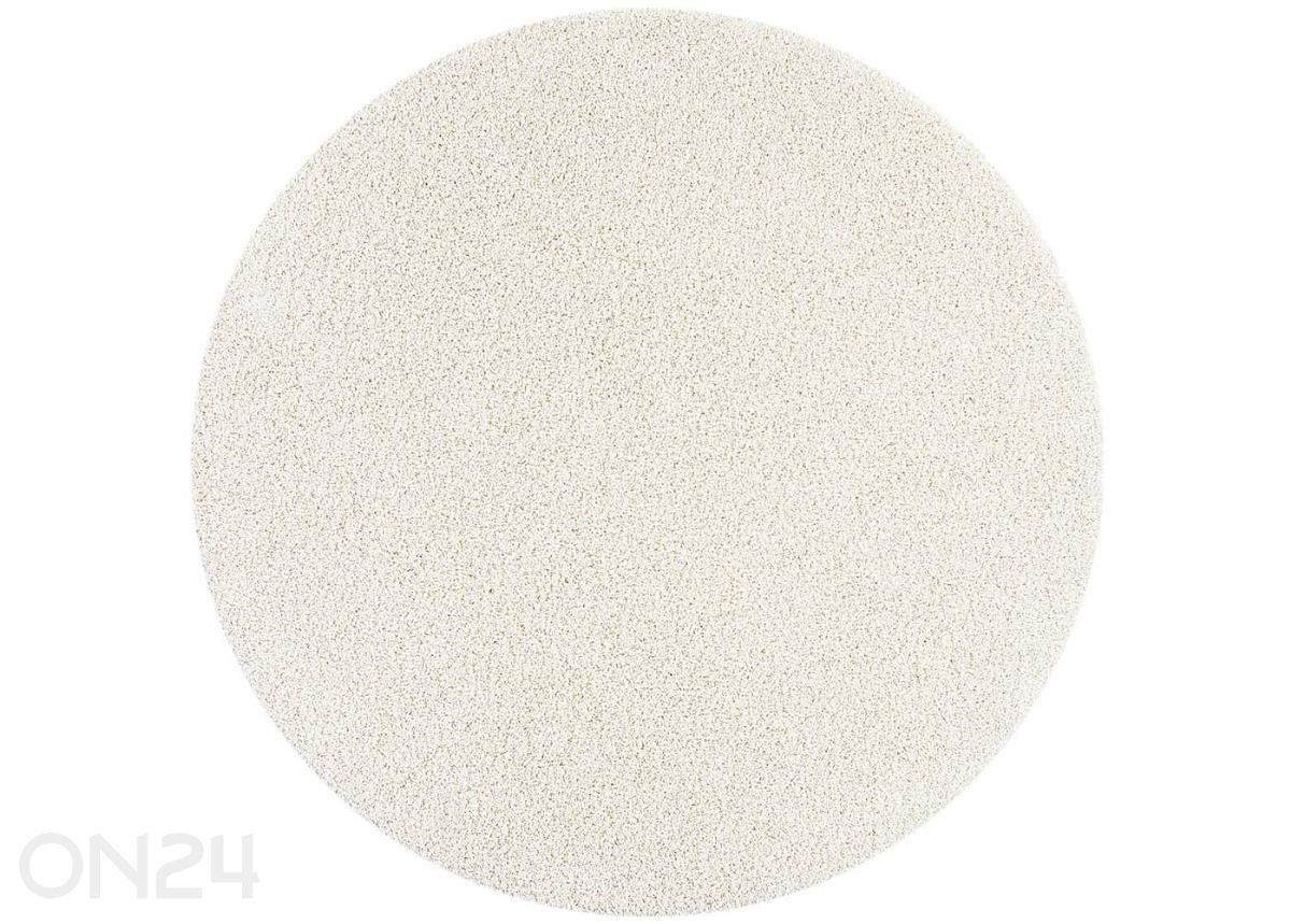 Narma pikakarvaline vaip Spice™ white ümar Ø 133 cm suurendatud