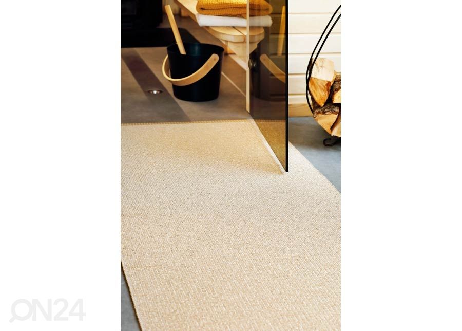 Narma plastikvaip Neve cream metallic 70x350 cm suurendatud