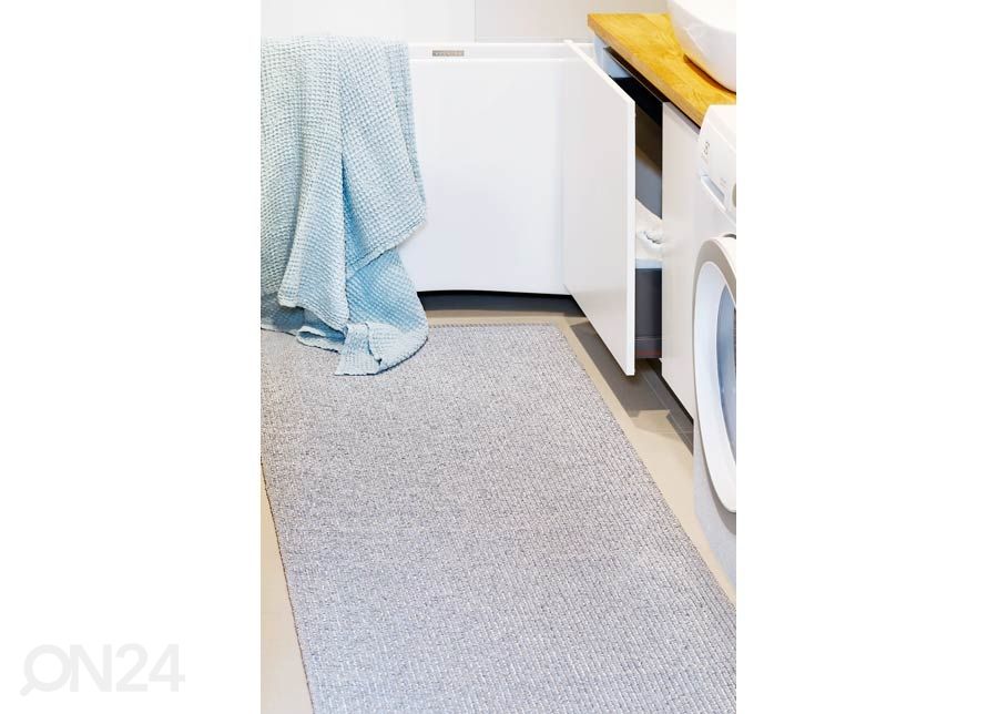 Narma plastikvaip Neve silver metallic 70x300 cm suurendatud