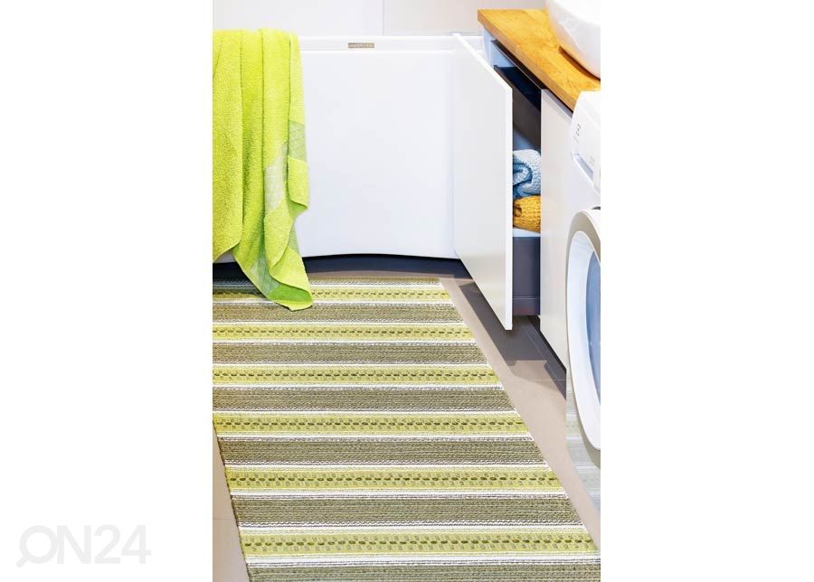 Narma plastikvaip Runö olive 70x200 cm suurendatud
