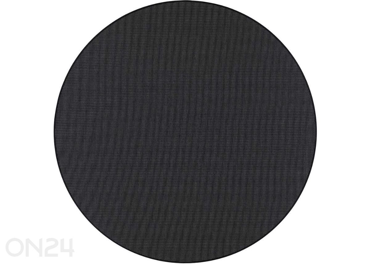 Narma silesidusvaip Limo™ black ümar Ø 160 cm suurendatud
