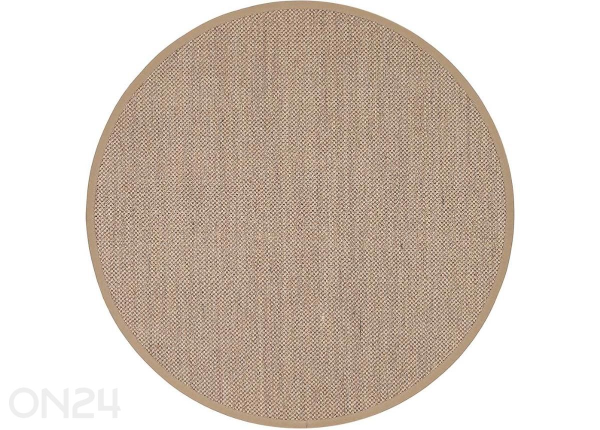 Narma sisalvaip Dragon™ beige ümar Ø 160 cm suurendatud