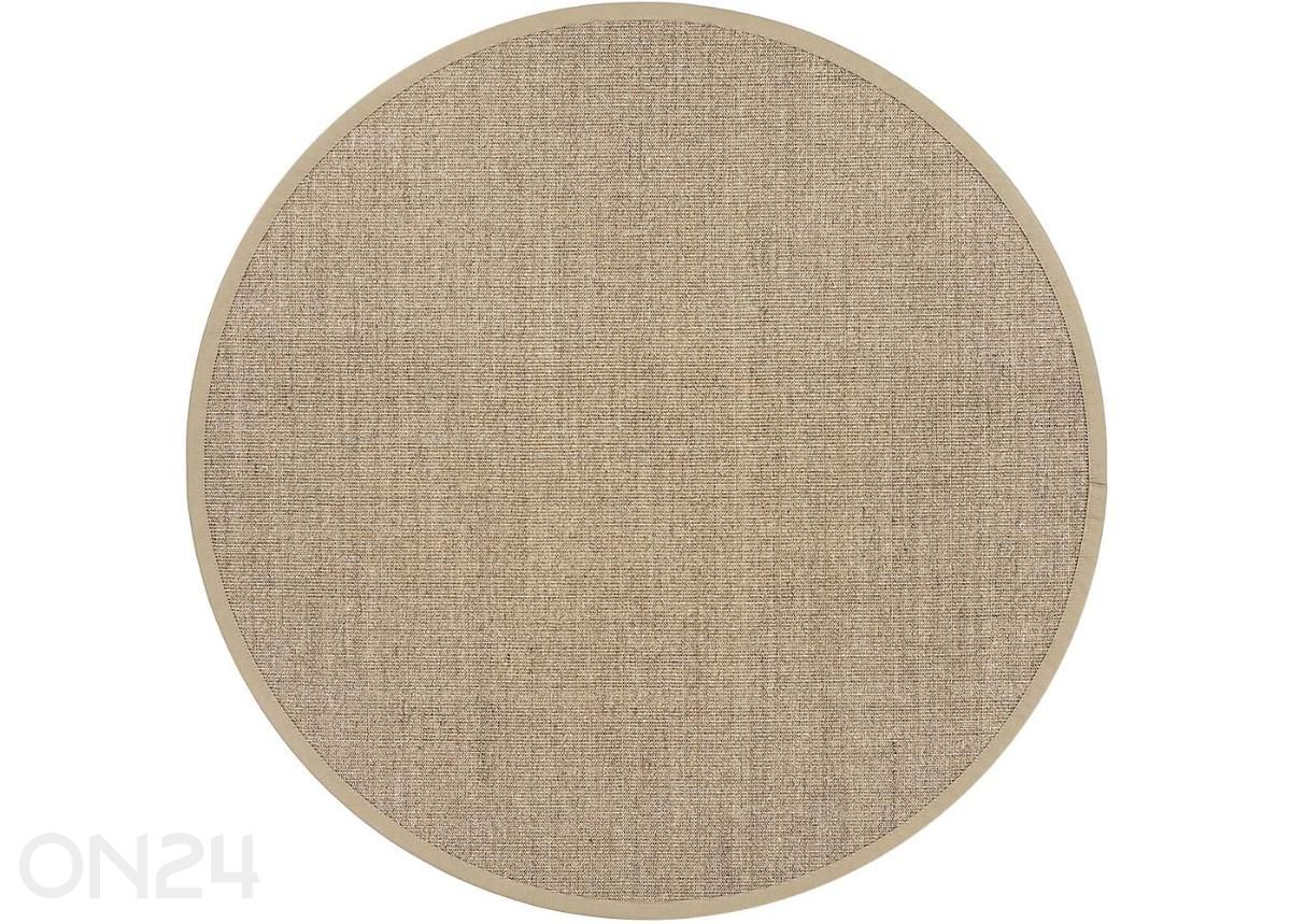 Narma sisalvaip Livos™ beige ümar Ø 160 cm suurendatud