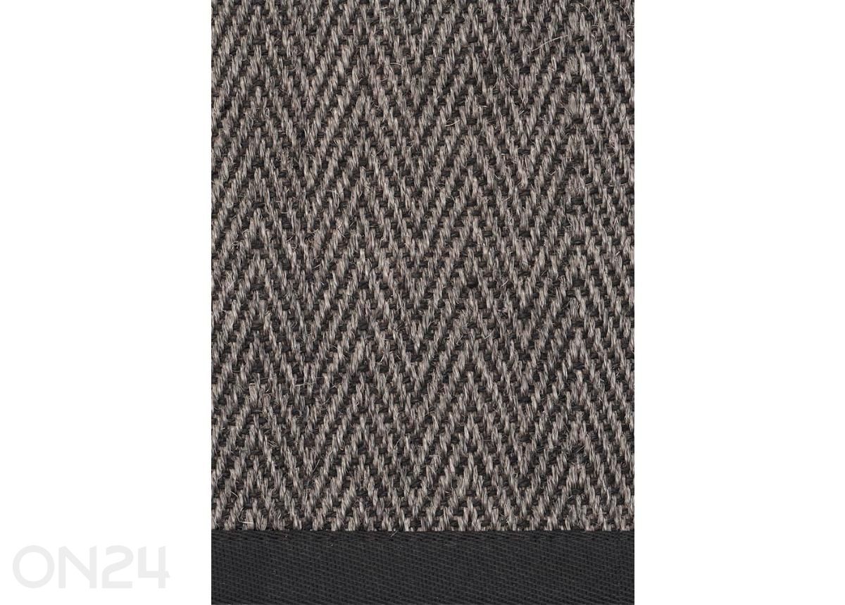 Narma sisalvaip Tuna™ carbon 80x160 cm suurendatud