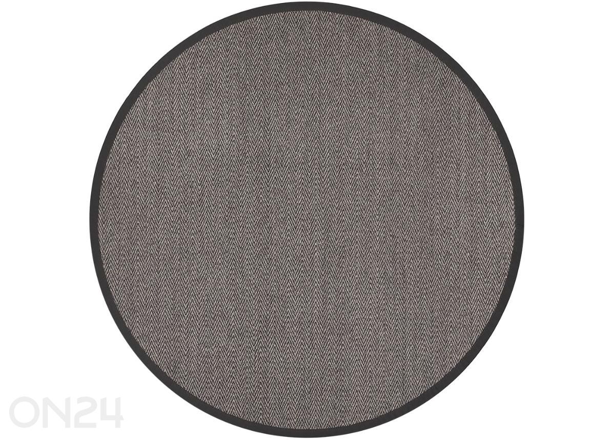 Narma sisalvaip Tuna™ carbon ümar Ø 160 cm suurendatud