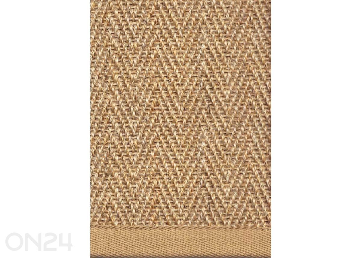 Narma sisalvaip Tuna™ gold 80x250 cm suurendatud