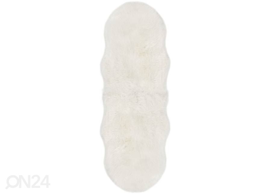 Narma Vegan Fur plüüsvaip Dolly ivory 60x160 cm suurendatud
