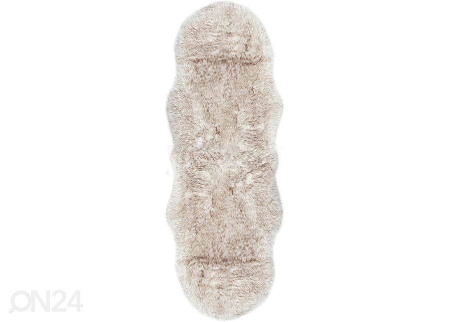 Narma Vegan Fur plüüsvaip Dolly linen tip 60x160 cm suurendatud