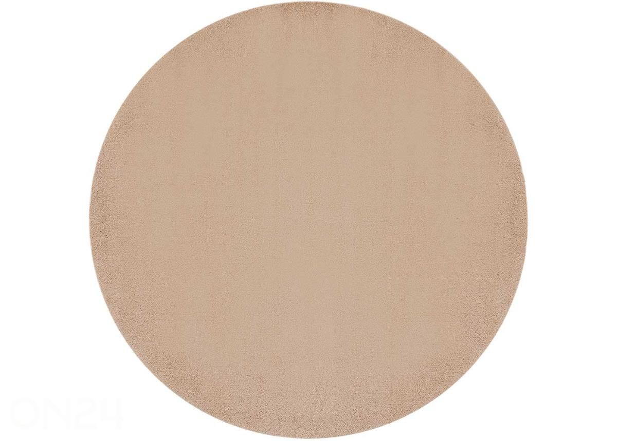 Narma veluurvaip Eden™ camel ümar Ø 133 cm suurendatud