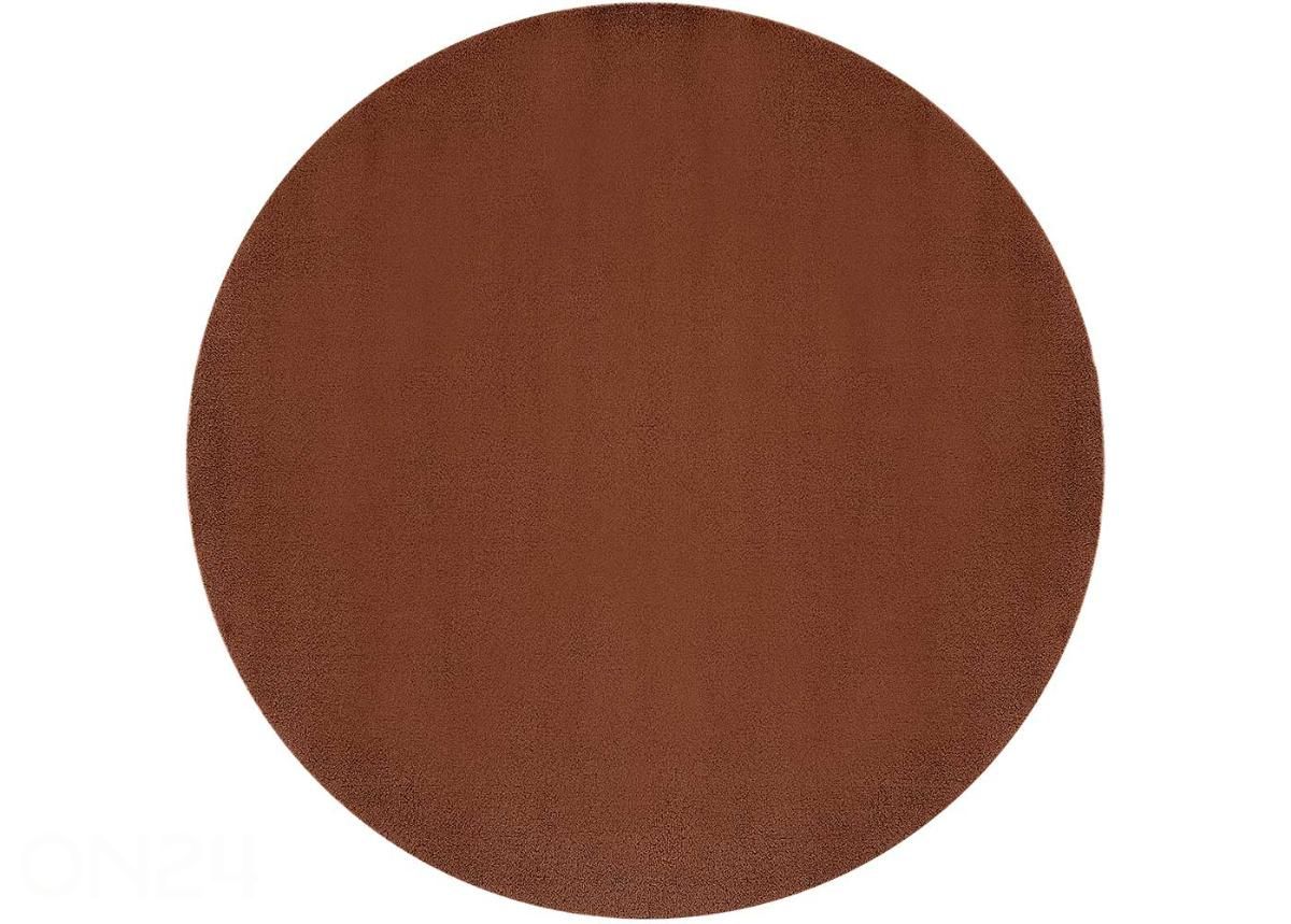 Narma veluurvaip Eden™ caramel ümar Ø 133 cm suurendatud