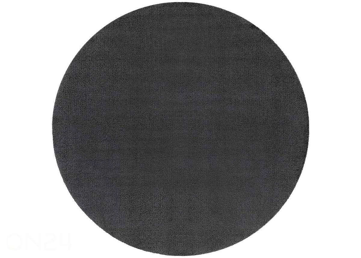 Narma veluurvaip Eden™ carbon ümar Ø 133 cm suurendatud
