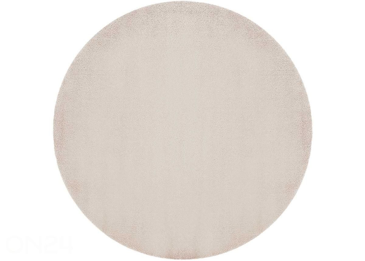 Narma veluurvaip Eden™ cream ümar Ø 133 cm suurendatud