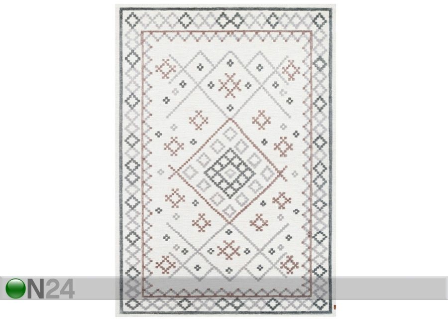 Narma villane käsikootud vaip Palanga grey-beige 160x230 cm suurendatud