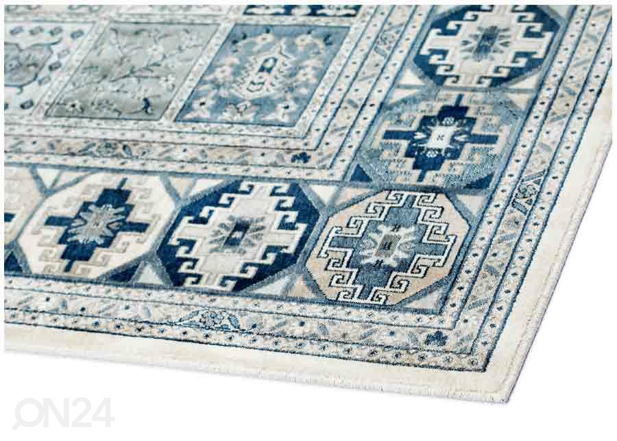 Narma viskoosvaip Zahra sand/blue 160x230 cm suurendatud