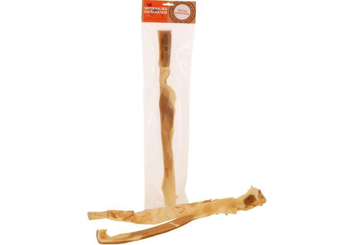 Naturaalne koera maius veise peanahk 50 cm 200 g suurendatud