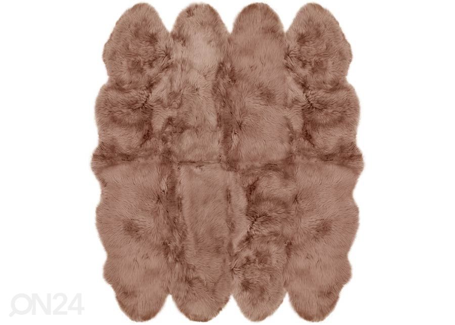 Naturaalne lambanahk Merino caramel Octo ±170x180 cm suurendatud