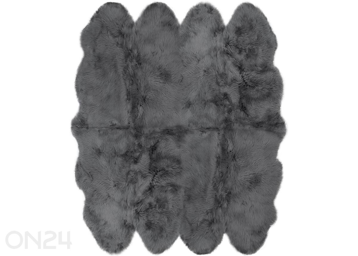 Naturaalne lambanahk Merino carbon Octo ±170x180 cm suurendatud