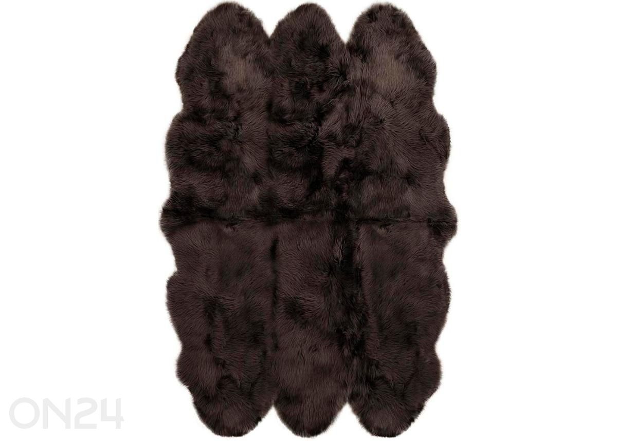 Naturaalne lambanahk Merino chocolate Sexto ±130x180 cm suurendatud