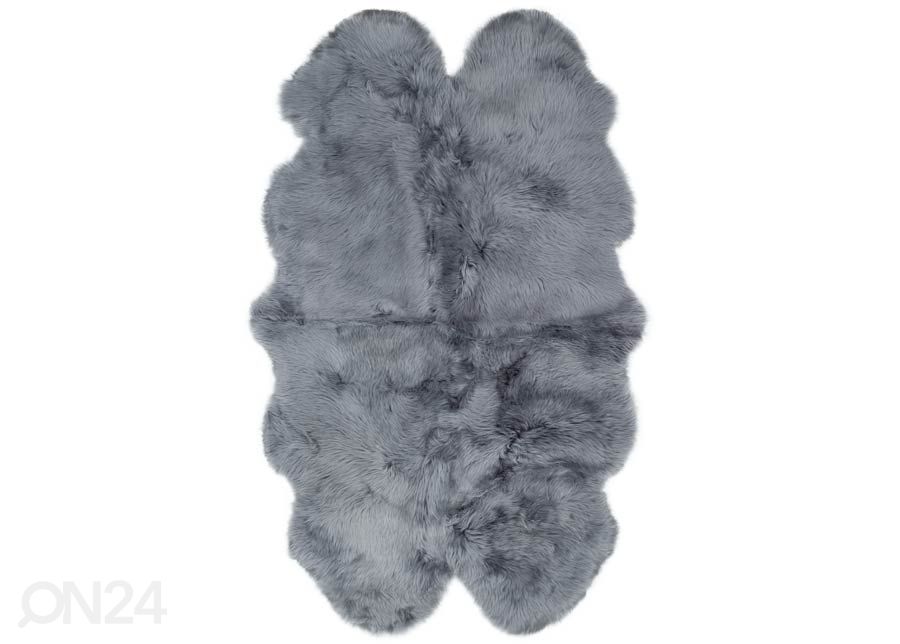 Naturaalne lambanahk Merino grey Quatro ±90x180 cm suurendatud