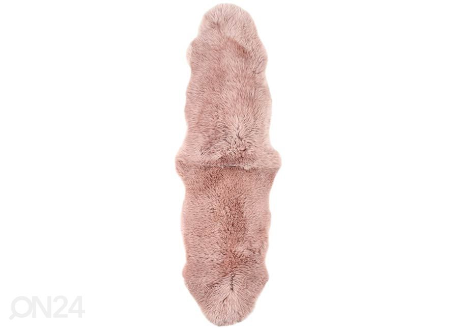 Naturaalne lambanahk Merino rosa DUO ±60x180 cm suurendatud