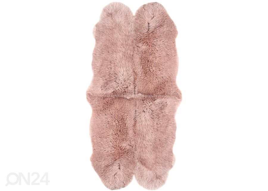 Naturaalne lambanahk Merino rosa Quatro ±90x180 cm suurendatud