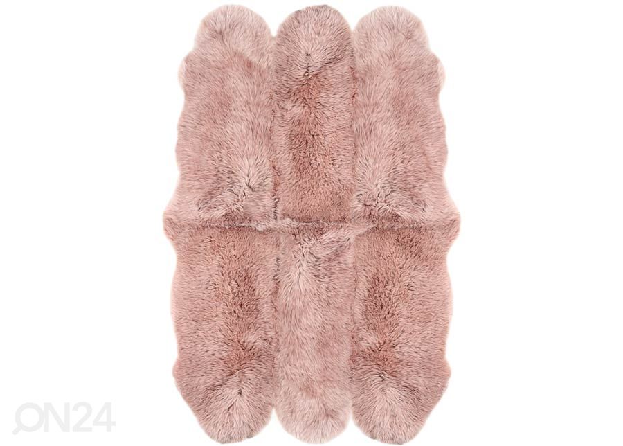 Naturaalne lambanahk Merino rosa Sexto ±130x180 cm suurendatud