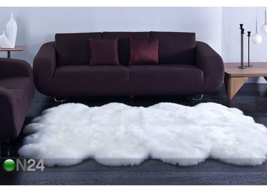 Naturaalsest lambanahast vaip 170x180 cm suurendatud