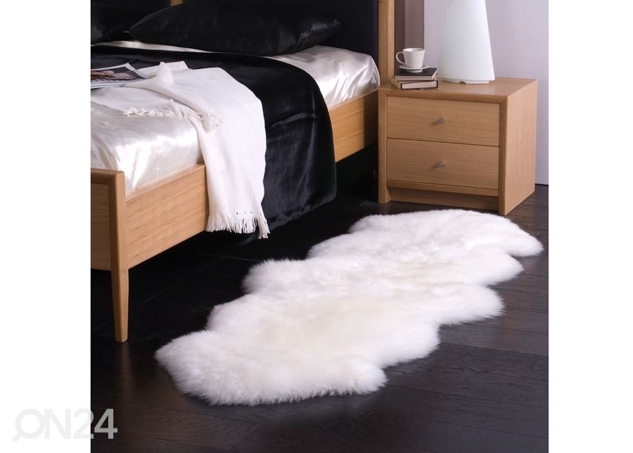 Naturaalsest lambanahast vaip 50x180 cm suurendatud