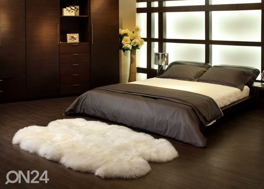 Naturaalsest lambanahast vaip 90x180 cm suurendatud