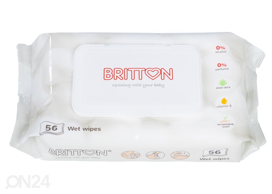 Niisutatud beebisalvrätid Britton 3x56 tk suurendatud