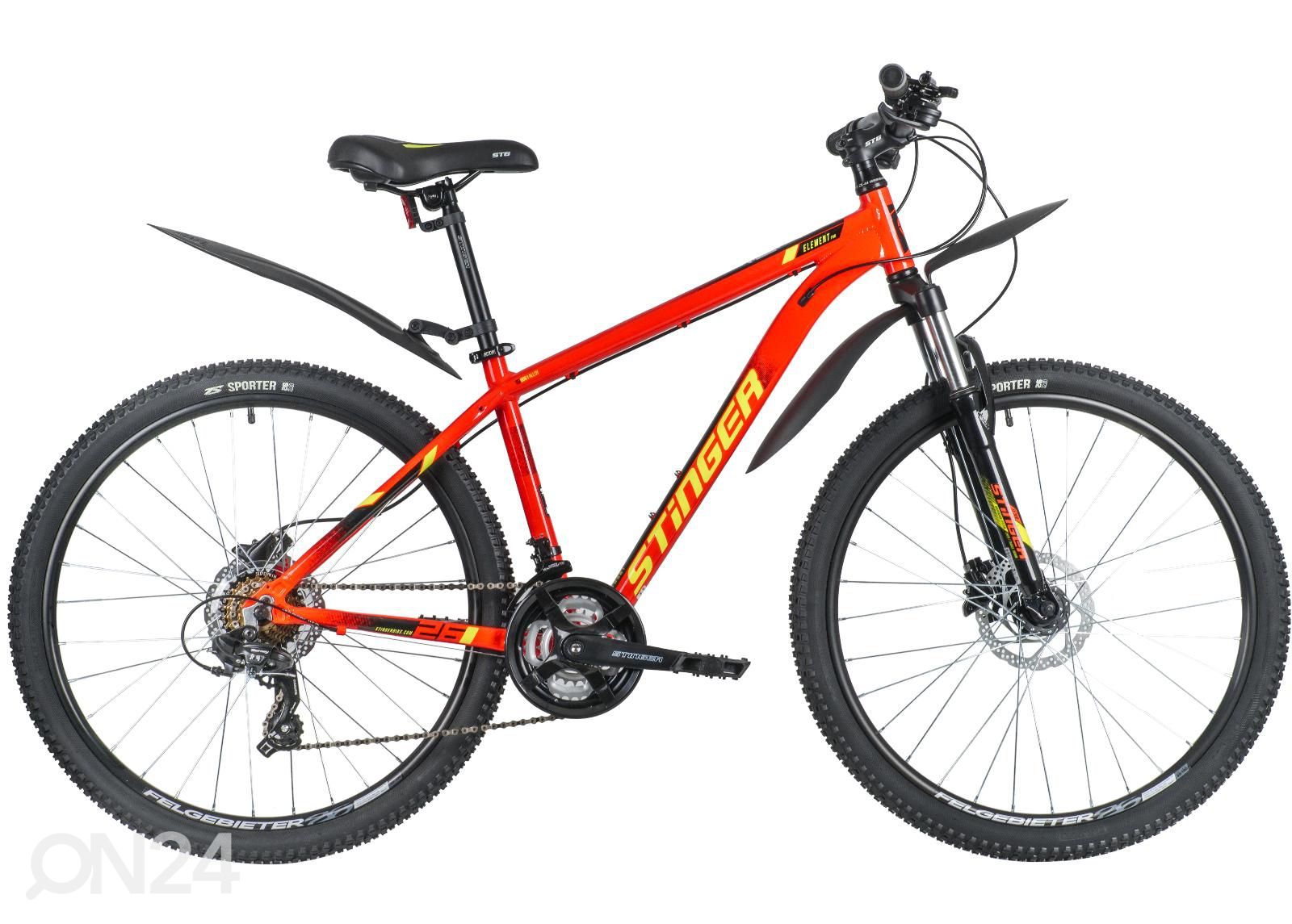 Noorte jalgratas 26'' ELEMENT Pro Stinger punane suurendatud