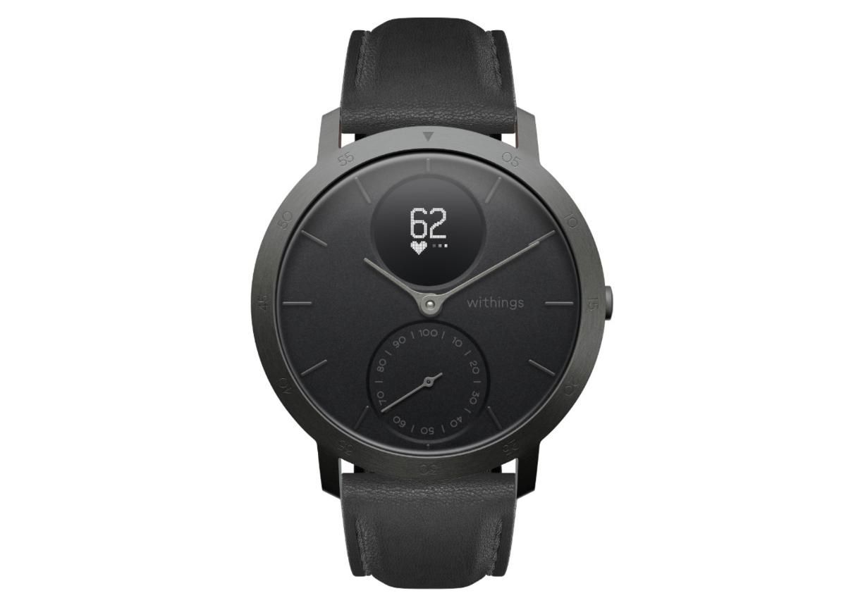 Nutikell Withings Steel HR 40mm Slate hall-must suurendatud