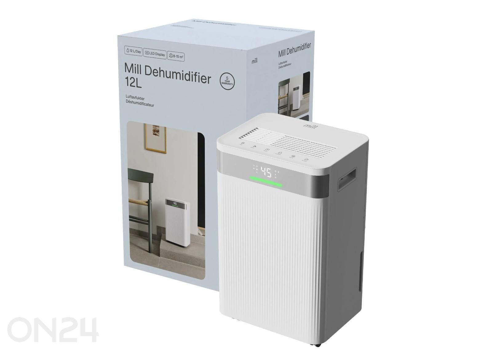 Õhukuivati Mill MDH12 8-15 m² suurendatud